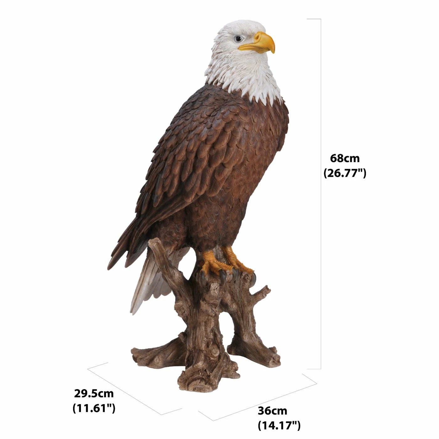 Buy 🛒 Animal Statues Hi-Line Gift Ltd. Large Bald Eagle On Stump Statue 🛒 4 Buy 🛒 Animal Statues Hi-Line Gift Ltd. Large Bald Eagle On Stump Statue 🛒 - Image 2