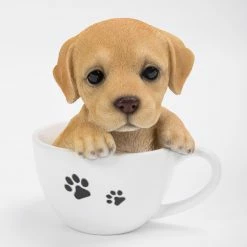 Cheapest 🔔 Animal Statues Hi-Line Gift Ltd. Teacup Labrador Puppy Statue ⌛ -Garden Statues Shop inuseHILI546