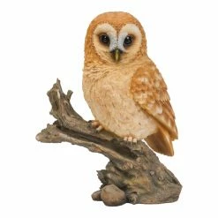 Budget ⌛ Animal Statues Hi-Line Gift Ltd. Tawny Owl On Stump 🎉 -Garden Statues Shop inuseHILI574