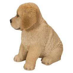 Cheapest 😍 Animal Statues Hi-Line Gift Ltd. Sitting Golden Retriever Puppy Statue ✔️ -Garden Statues Shop inuseHILI608