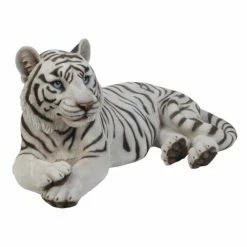 Outlet 💯 Animal Statues Hi-Line Gift Ltd. White Tiger Laying Down Statue ✔️ 10 Outlet 💯 Animal Statues Hi-Line Gift Ltd. White Tiger Laying Down Statue ✔️ -Garden Statues Shop inuseHILI622