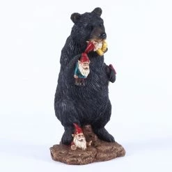 Wholesale 🌟 Garden Gnomes Hi-Line Gift Ltd. Gnomes In Bear Trouble Garden Statue 🎉 -Garden Statues Shop inuseHILI703