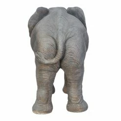 Hot Sale 🤩 Animal Statues Hi-Line Gift Ltd. Elephant Standing With Trunk Down Statue 👏 -Garden Statues Shop inuseHILI824