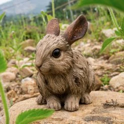 Best deal 👏 Animal Statues Hi-Line Gift Ltd. Small Driftwood Rabbit Garden Statue 🎁 -Garden Statues Shop inuseHILI970