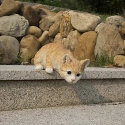 Promo โ๏ธ Animal Statues Hi-Line Gift Ltd. Orange Tabby Cat Looking Over Ledge Garden Statue ๐ 9 Promo โ๏ธ Animal Statues Hi-Line Gift Ltd. Orange Tabby Cat Looking Over Ledge Garden Statue ๐ -Garden Statues Shop inuseHILI980