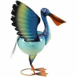Brand new 🧨 Sunnydaze Decor Animal Statues Sunnydaze Pierre The Flying Pelican Statue With Built-In Planter 👏 -Garden Statues Shop inuseNETH1451