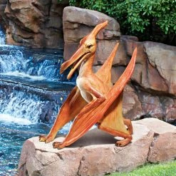Budget ❤️ Animal Statues Design Toscano Scaled Jurassic Pterodactyl Dinosaur Statue 🛒 -Garden Statues Shop inuseTOSC1426