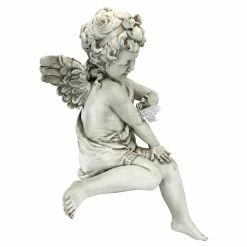 Buy 😍 Angel & Cherub Statues Design Toscano Peaceful Presence Angel Sitter Garden Statue ✨ -Garden Statues Shop inuseTOSC2112