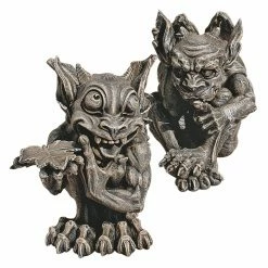 Flash Sale ✨ Gargoyles & Griffins Design Toscano Babble And Whisper Gargoyle Sculpture Set 👍 -Garden Statues Shop inuseTOSC2582