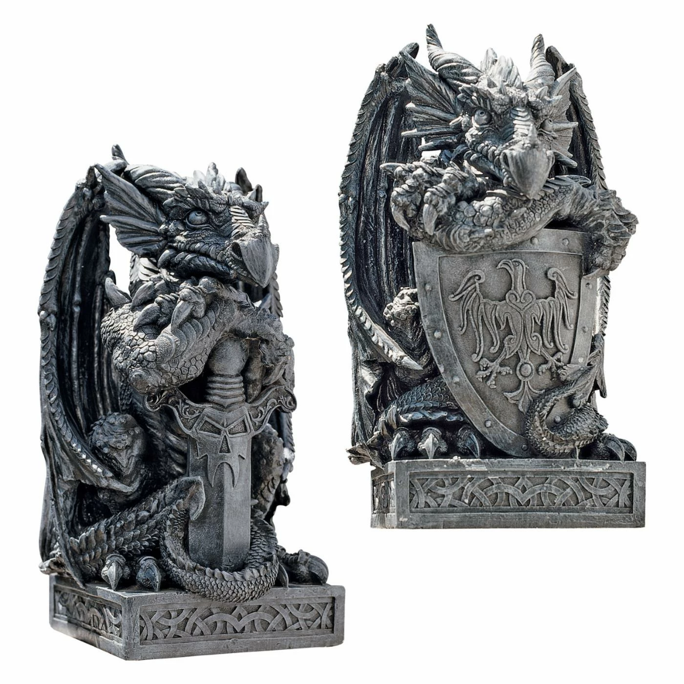 Deals ⌛ Dragon Statues Design Toscano The Arthurian Dragon Statue Set ⭐ 4 Deals ⌛ Dragon Statues Design Toscano The Arthurian Dragon Statue Set ⭐ - Image 2