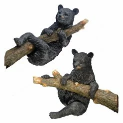 Buy 🌟 Animal Statues Design Toscano Up A Tree Hanging Black Bear Cub Statue Set ⭐ -Garden Statues Shop inuseTOSC2611