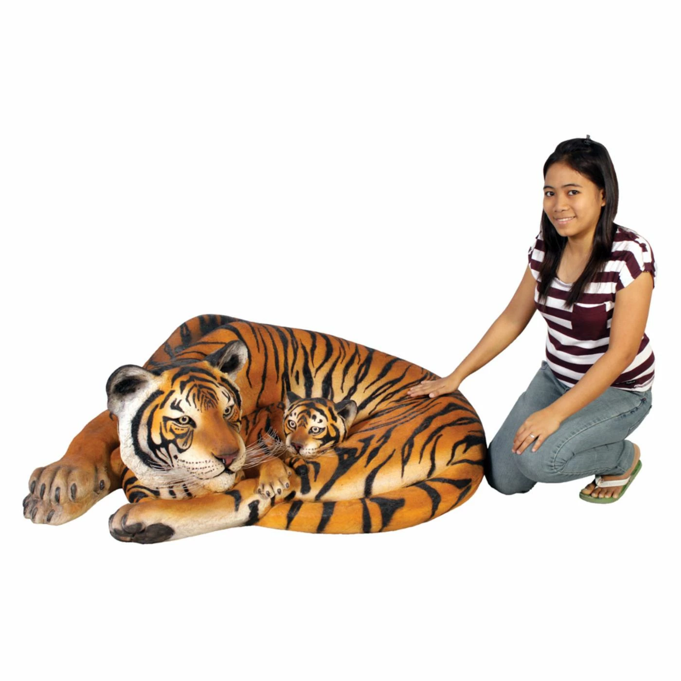 Best Pirce 🔔 Animal Statues Design Toscano Life-Size Resting Bengal Tigress And Cub Statue 😀 4 Best Pirce 🔔 Animal Statues Design Toscano Life-Size Resting Bengal Tigress And Cub Statue 😀 - Image 2
