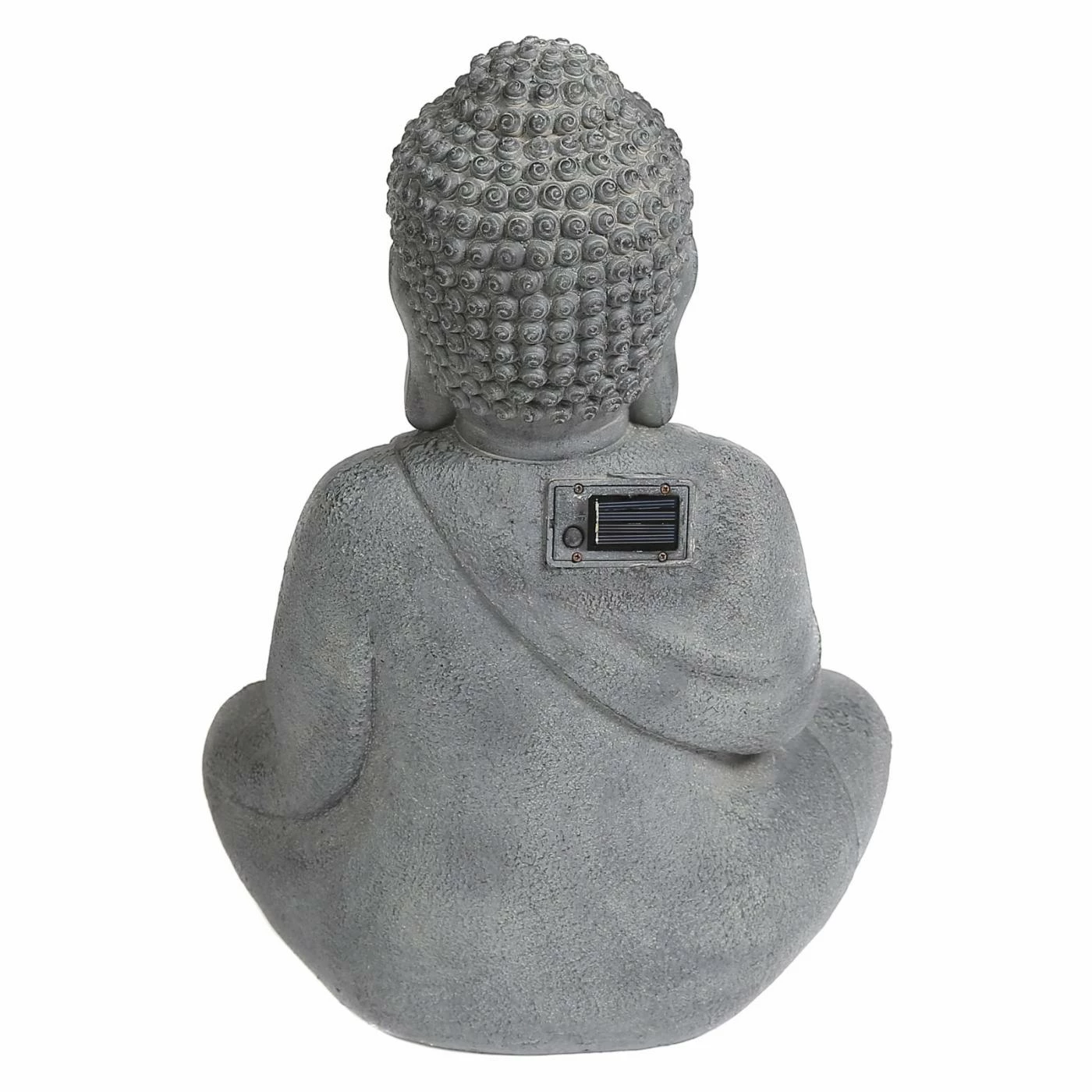 Budget ❤️ Oriental Statues LuxenHome Meditating Buddha Statue With Solar Light 🤩 4 Budget ❤️ Oriental Statues LuxenHome Meditating Buddha Statue With Solar Light 🤩 - Image 2