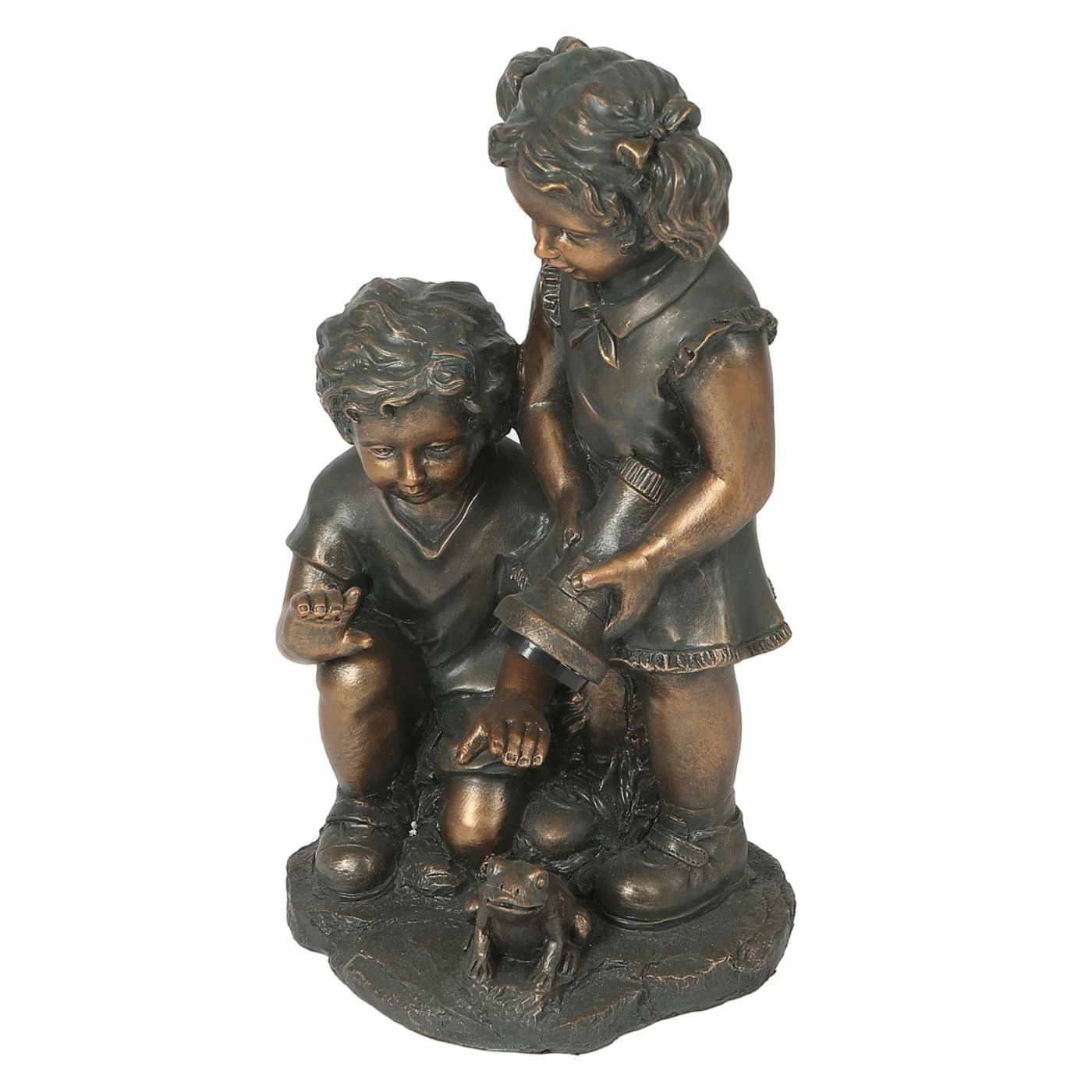 Buy โจ Children Statues LuxenHome Boy And Girl Statue With Solar Light ๐ฏ 4 Buy โจ Children Statues LuxenHome Boy And Girl Statue With Solar Light ๐ฏ - Image 2
