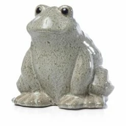 New 👏 Animal Statues Alfresco Home Calm Ceramic Frog 🎉