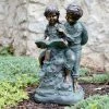 Best reviews of ❤️ Children Statues Alpine Girl And Boy Reading Together Garden Statue ⌛ -Garden Statues Shop masterALP557