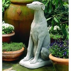 Best Pirce 🧨 Campania International Animal Statues Campania Greyhound Garden Statue 🥰