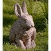 Hot Sale 👍 Campania International Animal Statues Campania Seated Ear Up Hare Garden Statue ❤️ -Garden Statues Shop masterCIB075