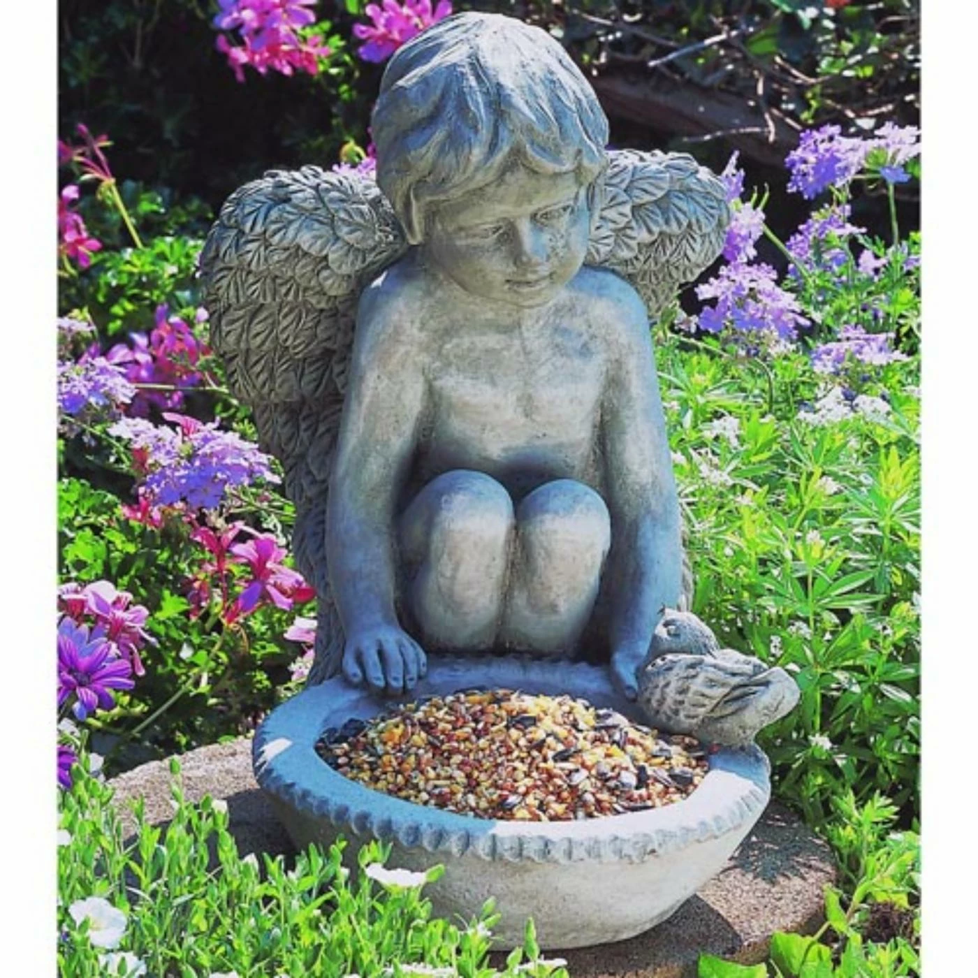 Promo π Angel & Cherub Statues Campania International Cherub Birdfeeder Garden Statue β 3 Promo π Angel & Cherub Statues Campania International Cherub Birdfeeder Garden Statue β