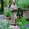 Promo ❤️ Religious Statues Campania International St Francis With Shell Garden Statue 😉 -Garden Statues Shop masterCIB114