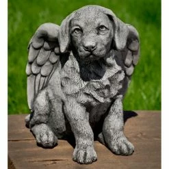 New ✨ Angel & Cherub Statues Campania International Angel Puppy Garden Statue ✨