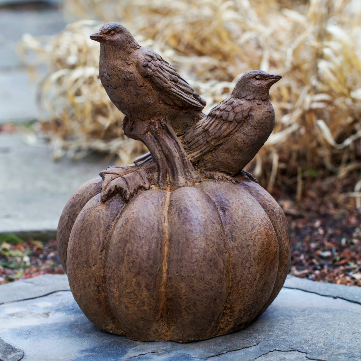 Flash Sale π Animal Statues Campania International Birds On A Pumpkin Cast Stone Garden Statue π 3 Flash Sale π Animal Statues Campania International Birds On A Pumpkin Cast Stone Garden Statue π