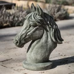 Wholesale 😍 Animal Statues Campania International Spirit Horse Cast Stone Garden Statue 😉