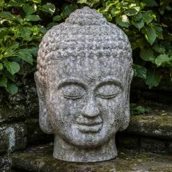 Best deal 🛒 Religious Statues Campania International Buddha Head Garden Statue 😀