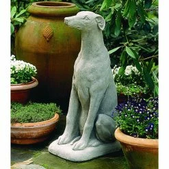 Outlet 🎁 Animal Statues Campania International Greyhound Garden Statue 🛒