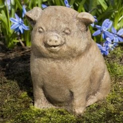 Budget ⭐ Animal Statues Campania International Piglet Cast Stone Garden Statue 🛒