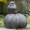 Coupon 👏 Animal Statues Campania International Owl On Pumpkin Cast Stone Garden Statue 🧨 -Garden Statues Shop masterCIB571