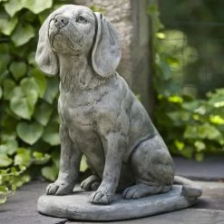 Best Pirce 🧨 Animal Statues Campania International Scout The Beagle Cast Stone Garden Statue 🎁