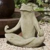 Best Pirce 👏 Animal Statues Campania International Totally Zen Frog Cast Stone Garden Statue 🎁 -Garden Statues Shop masterCIB594