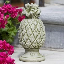 Best Pirce 🧨 Finials Campania International Williamsburg Pineapple Finial Cast Stone Garden Statue ✔️