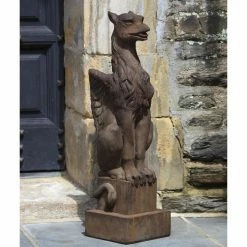 Buy 🥰 Gargoyles & Griffins Campania International Gryphon Cast Stone Garden Statue 👏