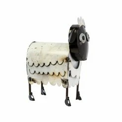 Budget 🤩 Rustic Arrow Sheep Round Head Yard Art-Mini 🧨