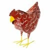 New ⌛ Animal Statues Rustic Arrow Red Hen Medium Garden Statue ❤️ -Garden Statues Shop masterCUEV072