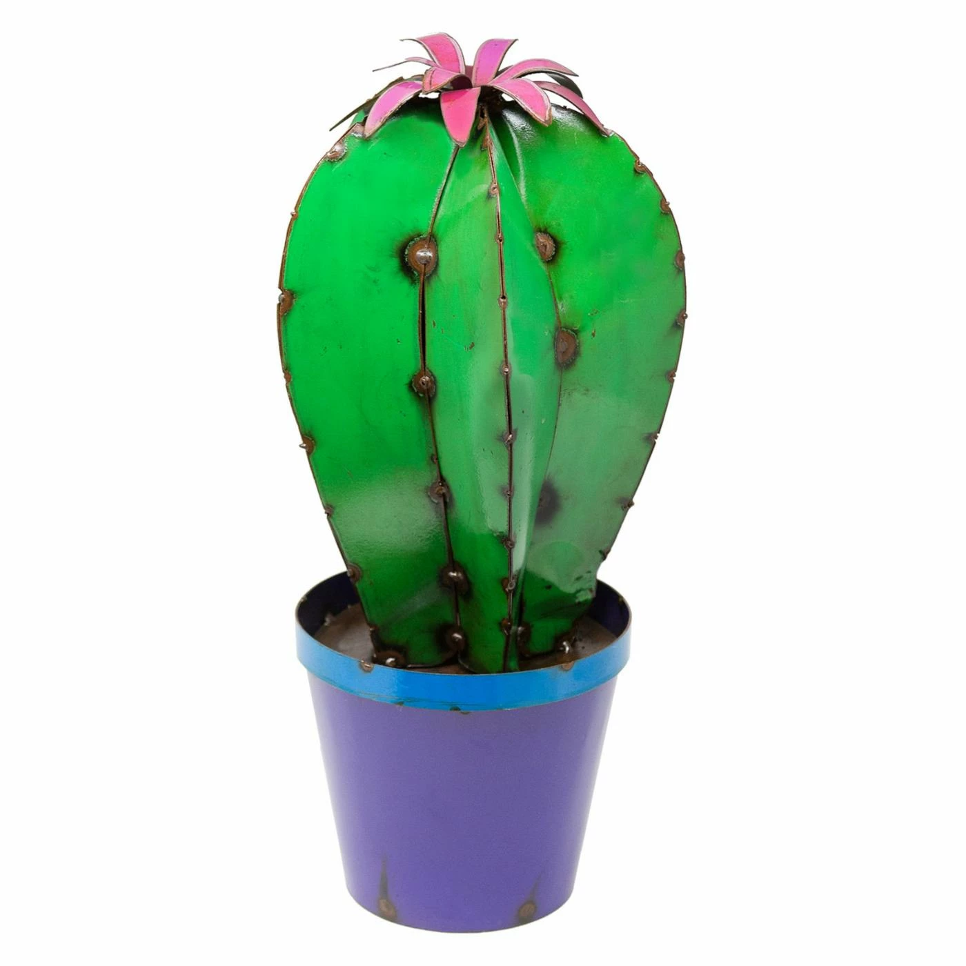 Brand new ๐ Fruit & Floral Rustic Arrow Cactus In Pot With Flower Tall Garden Statue โค๏ธ 3 Brand new ๐ Fruit & Floral Rustic Arrow Cactus In Pot With Flower Tall Garden Statue โค๏ธ