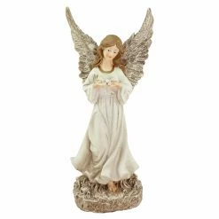Best reviews of 💯 Angel & Cherub Statues Northlight Heavenly Gardens Serene Angel With Dove Outdoor Garden Statue ⌛