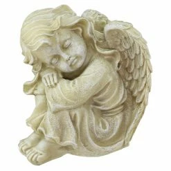 Hot Sale 🔥 Angel & Cherub Statues Northlight Heavenly Gardens Resting Distressed Cherub Angel Outdoor Garden Statue 😉