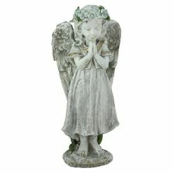 Best Pirce ✔️ Angel & Cherub Statues Northlight Heavenly Gardens Praying Angel Girl Outdoor Garden Statue 😉