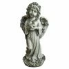 Discount ⌛ Hi-Line Gift Ltd. Angel & Cherub Statues Hi-Line Angel Child Standing And Holding Bird Statue 😉 -Garden Statues Shop masterHILI004