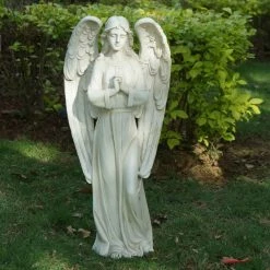 Cheapest ⭐ Angel & Cherub Statues Hi-Line Gift Ltd. Standing Praying Angel Garden Statue 🧨