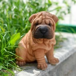 Best deal ✔️ Animal Statues Hi-Line Gift Ltd. Sitting Shar Pei Puppy Garden Statue ✨