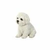 Best Pirce 😀 Animal Statues Hi-Line Gift Ltd. Sitting Bichon Frise Puppy Garden Statue 🎉 -Garden Statues Shop masterHILI159