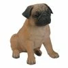 Cheap 🤩 Animal Statues Hi-Line Gift Ltd. Sitting Pug 🐶 Dog Garden Statue ✔️ -Garden Statues Shop masterHILI162