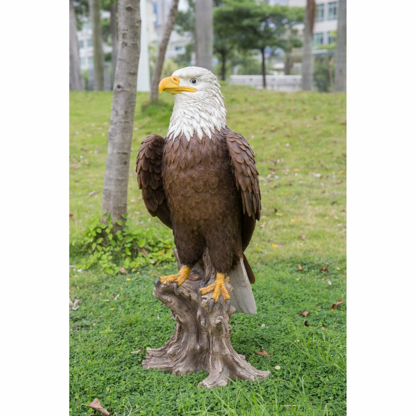 Buy 🛒 Animal Statues Hi-Line Gift Ltd. Large Bald Eagle On Stump Statue 🛒 3 Buy 🛒 Animal Statues Hi-Line Gift Ltd. Large Bald Eagle On Stump Statue 🛒
