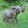 Promo 😀 Animal Statues Hi-Line Gift Ltd. Elephant With Trunk Up Statue 🥰 -Garden Statues Shop masterHILI816