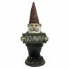 Budget 🎁 Garden Gnomes Hi-Line Gift Ltd. Gnome Holding Go Away Sign ❤️ 1 Budget 🎁 Garden Gnomes Hi-Line Gift Ltd. Gnome Holding Go Away Sign ❤️ -Garden Statues Shop masterHILI992