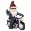 Wholesale 🔔 Garden Gnomes Hi-Line Gift Ltd. Peace Biker Gnome Figurine 🎁 -Garden Statues Shop masterHILI994